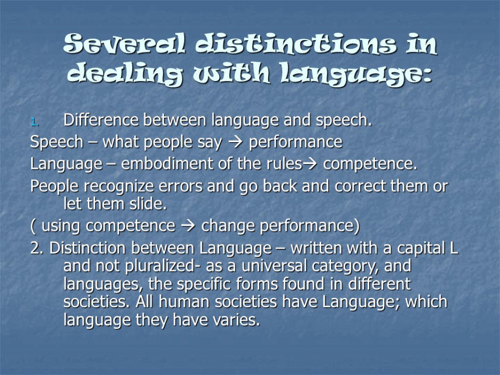 Cross-Cultural Psychology Lecture 2. Language And Communication. 1.